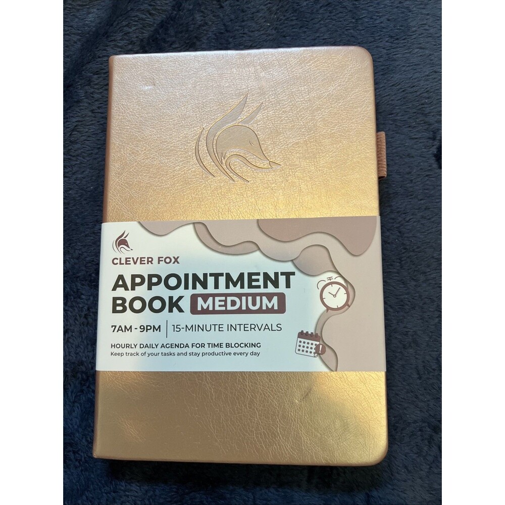 Clever Fox Appointment Book – Hourly Schedule Planner 15-Minute : Medium